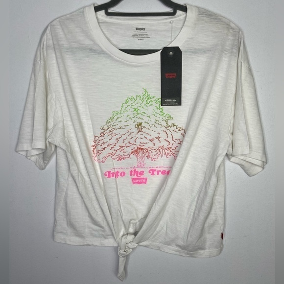 Levi's nwt graphic tie front t-shirt - Picture 1 of 7